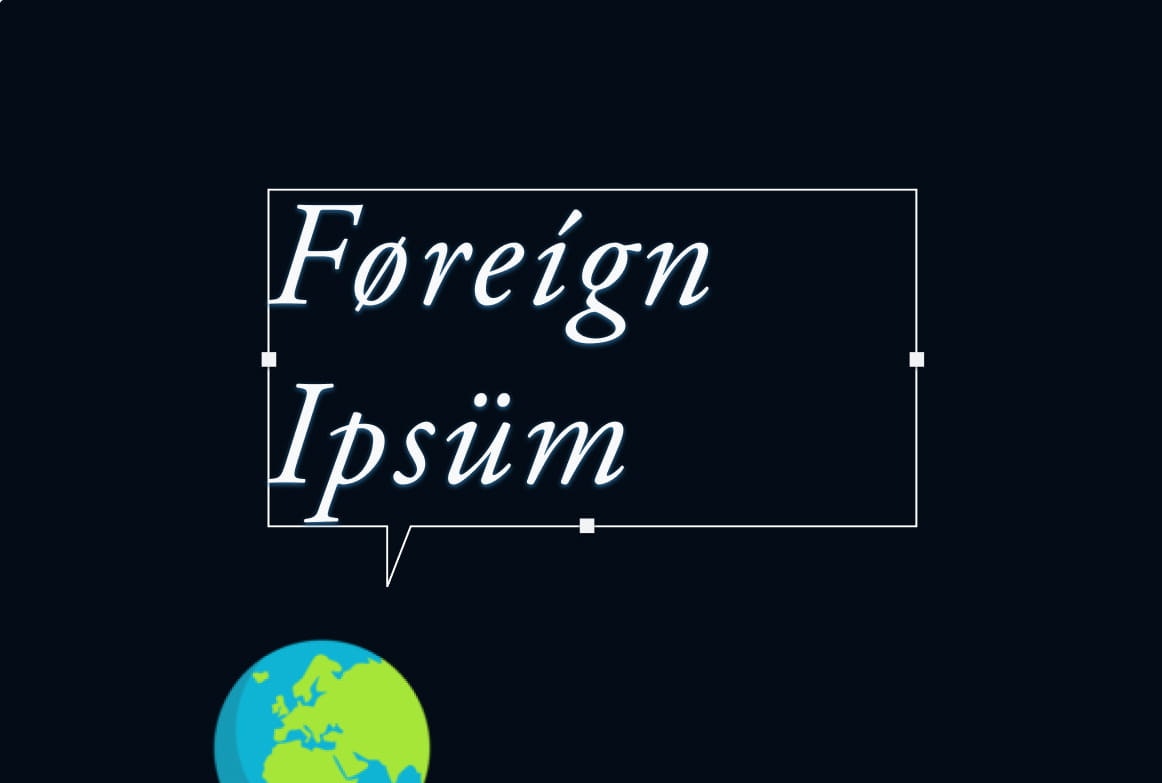 Foreign Ipsum logo