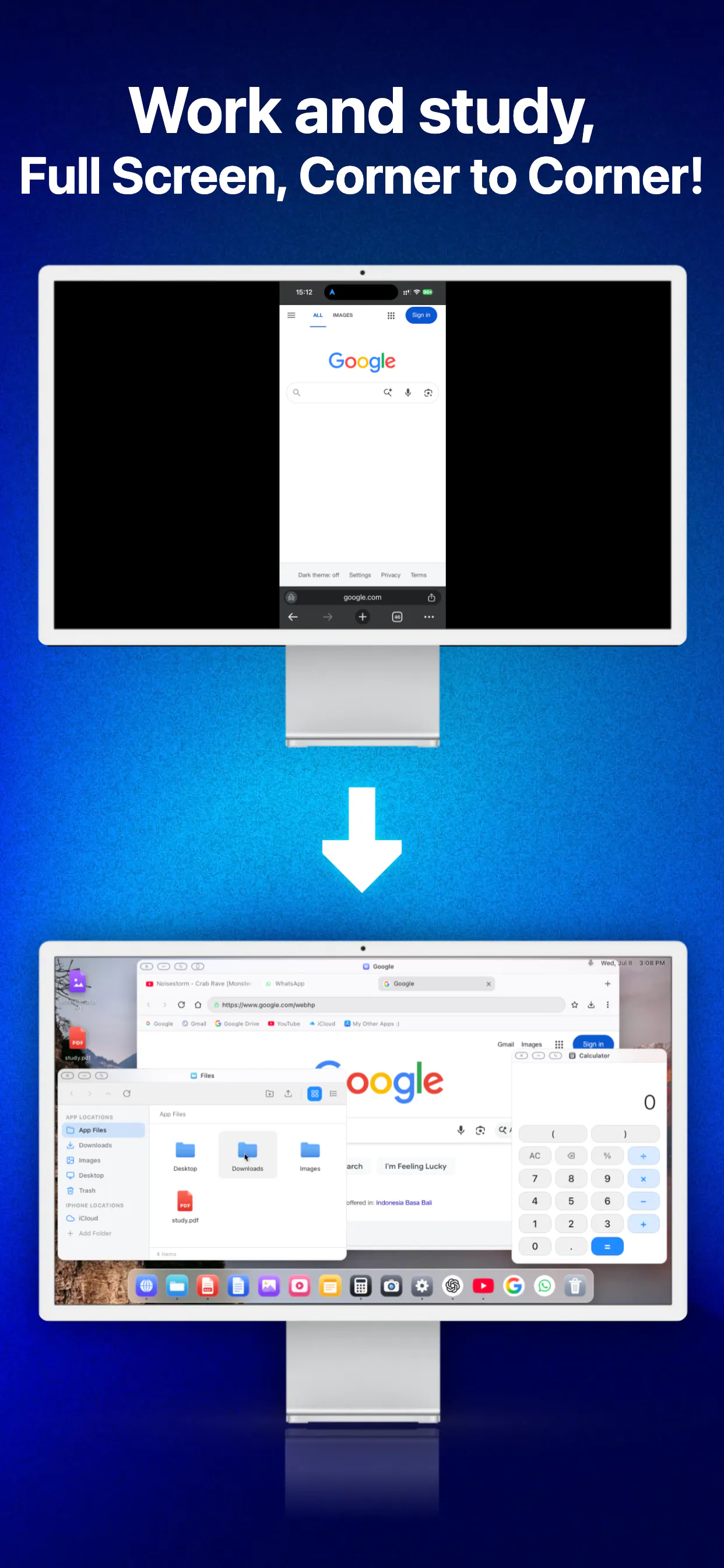 XeOS: External Display Browser gallery image