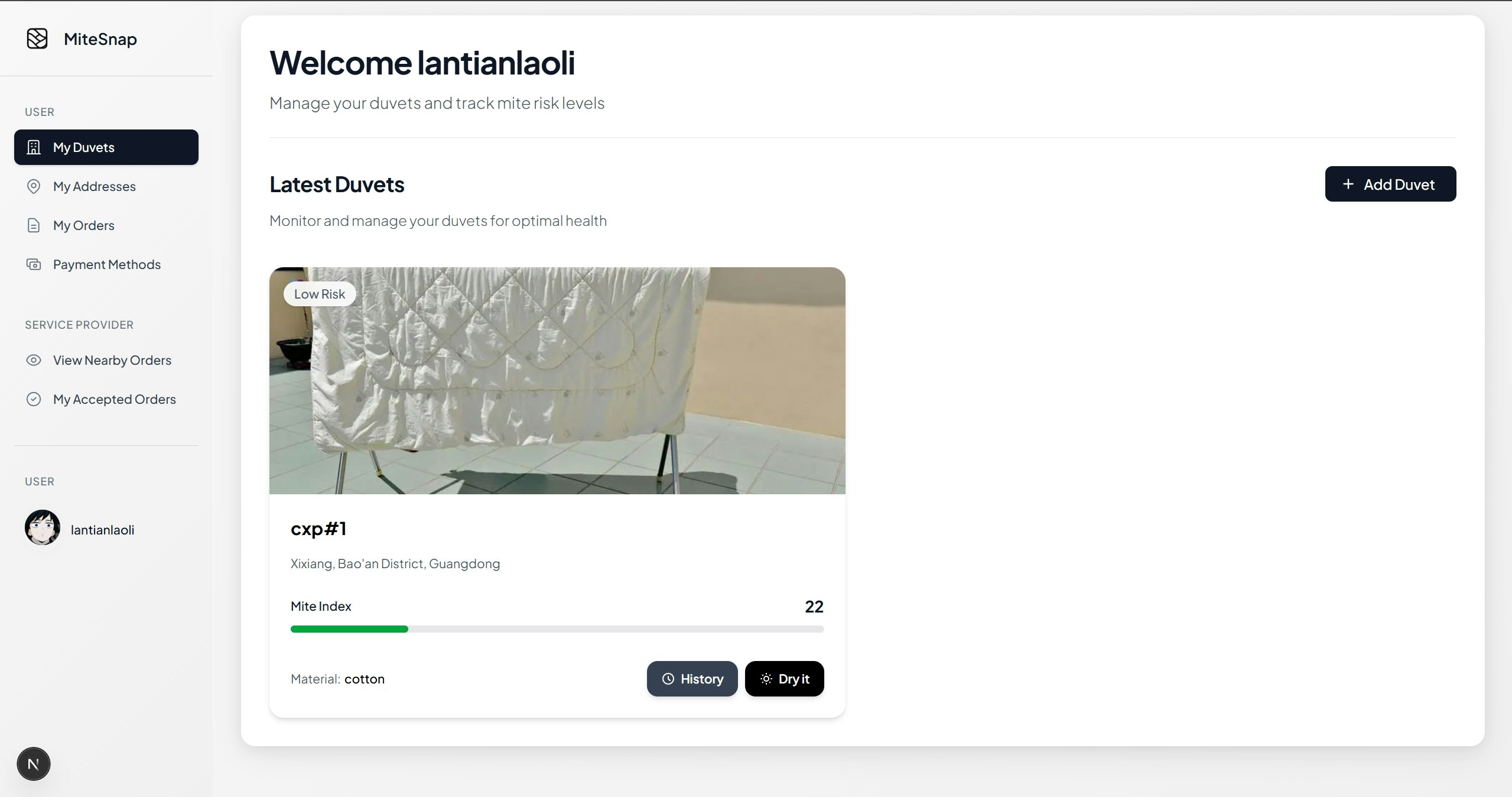 MiteSnap gallery image