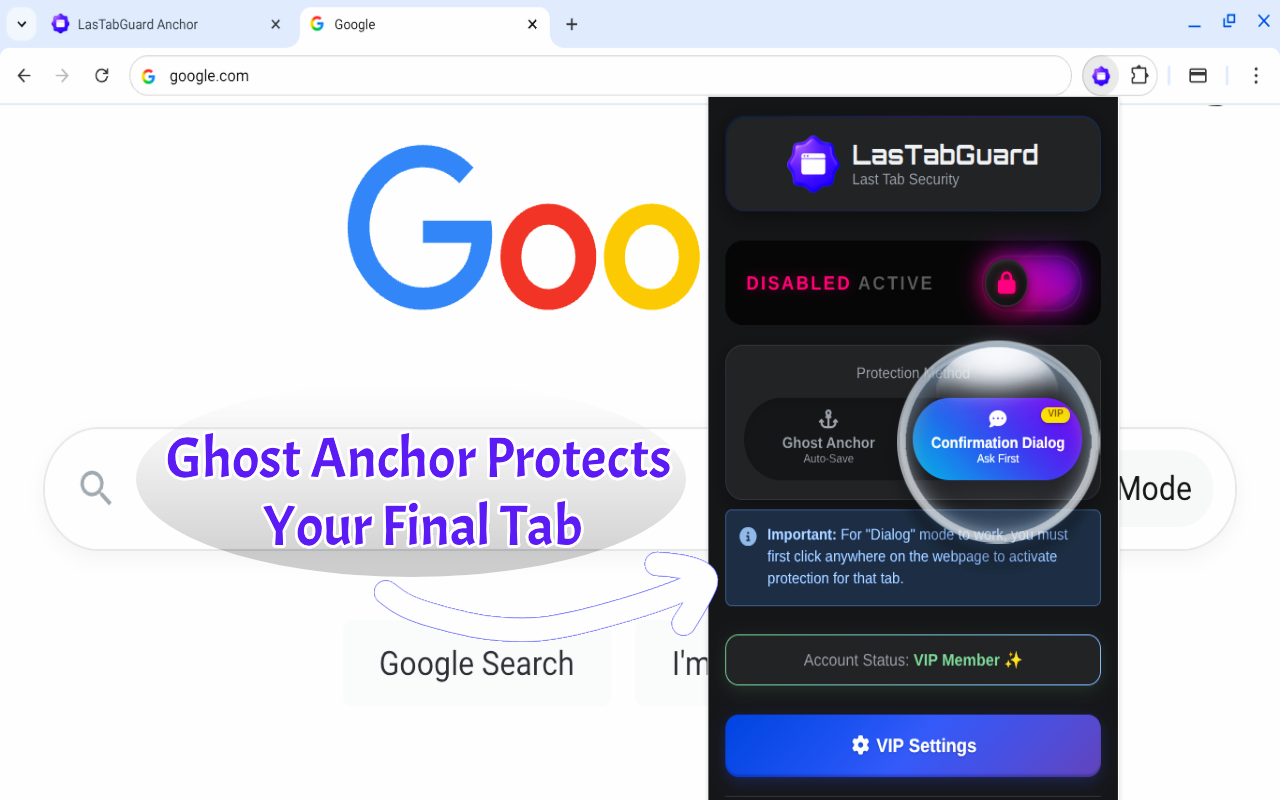 最後のタブでウィンドウを閉じないでください - LastAbguard：最後のタブでウィンドウが閉じないように停止しますメディア3