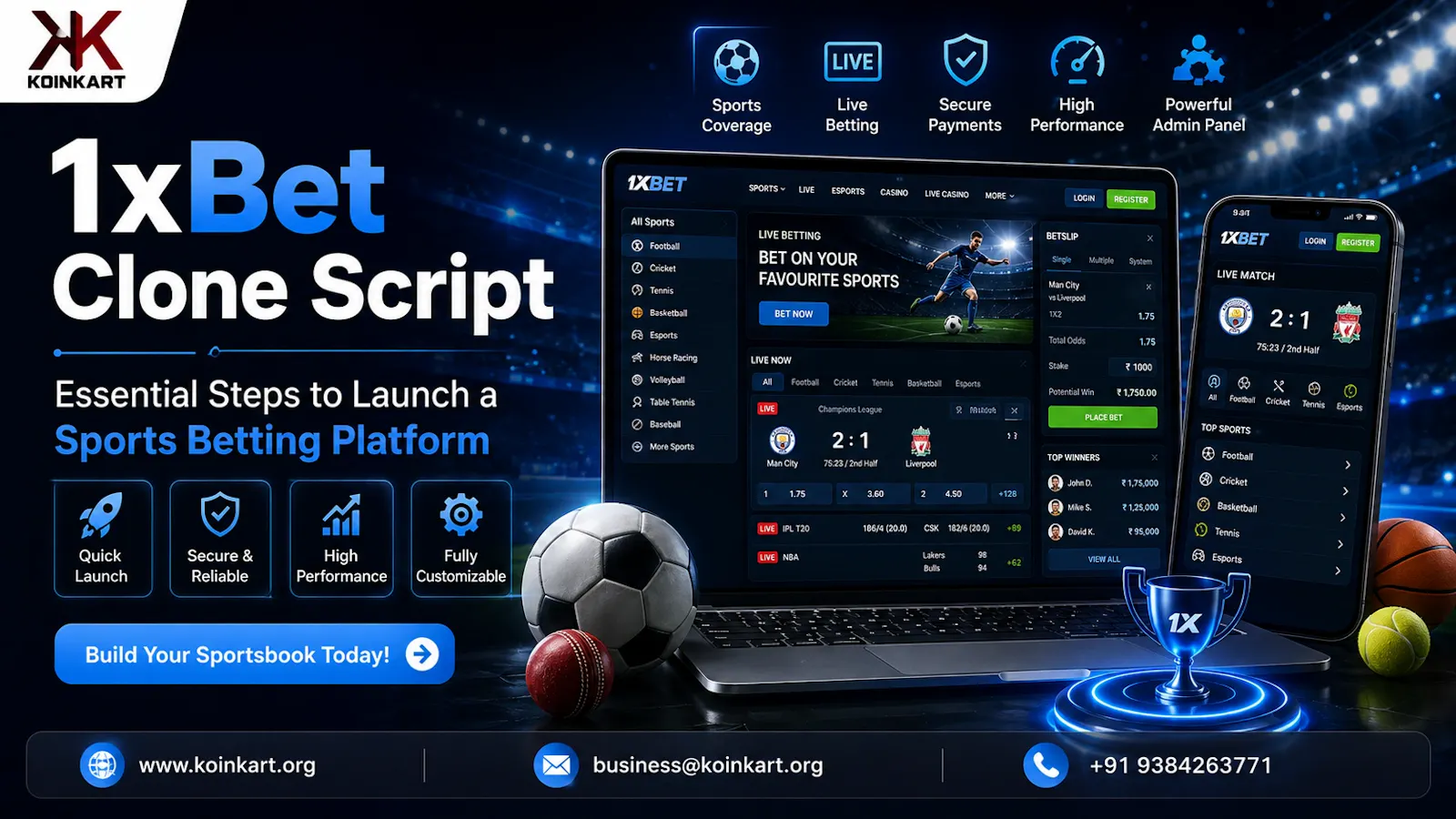 1xBet Clone Script screenshot 1