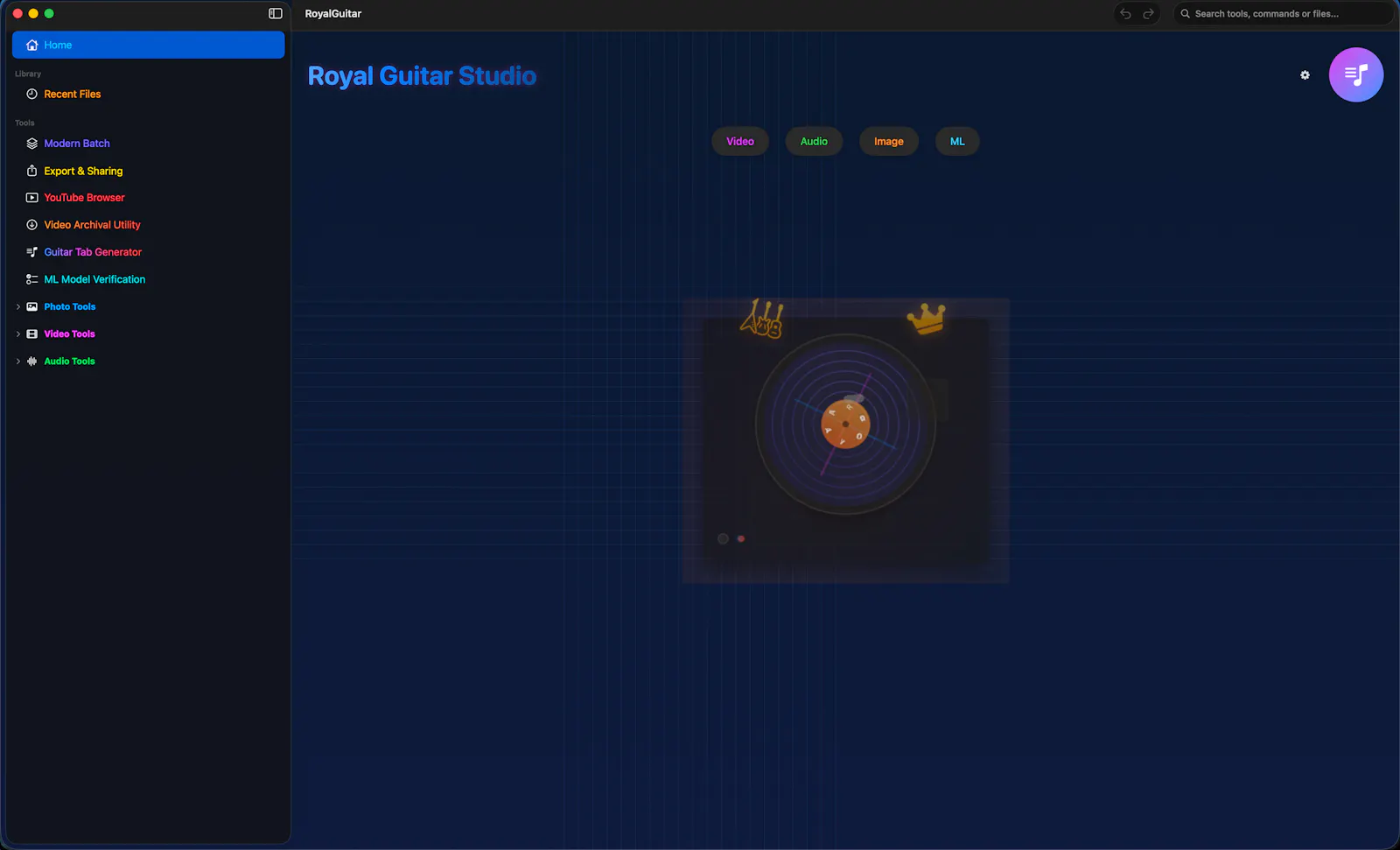 Royal Guitar Studio 2.0 screenshot 1