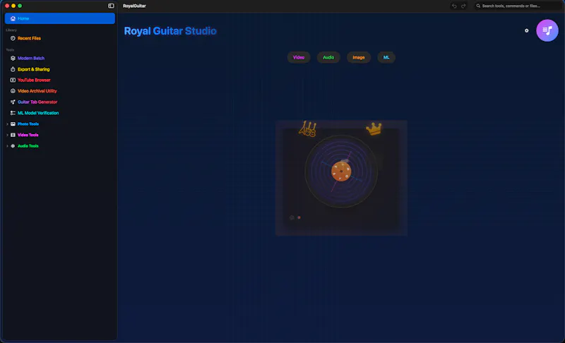 Royal Guitar Studio 2.0 screenshot 1