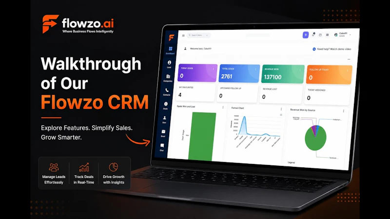 Flowzo CRM screenshot 1 (video preview)