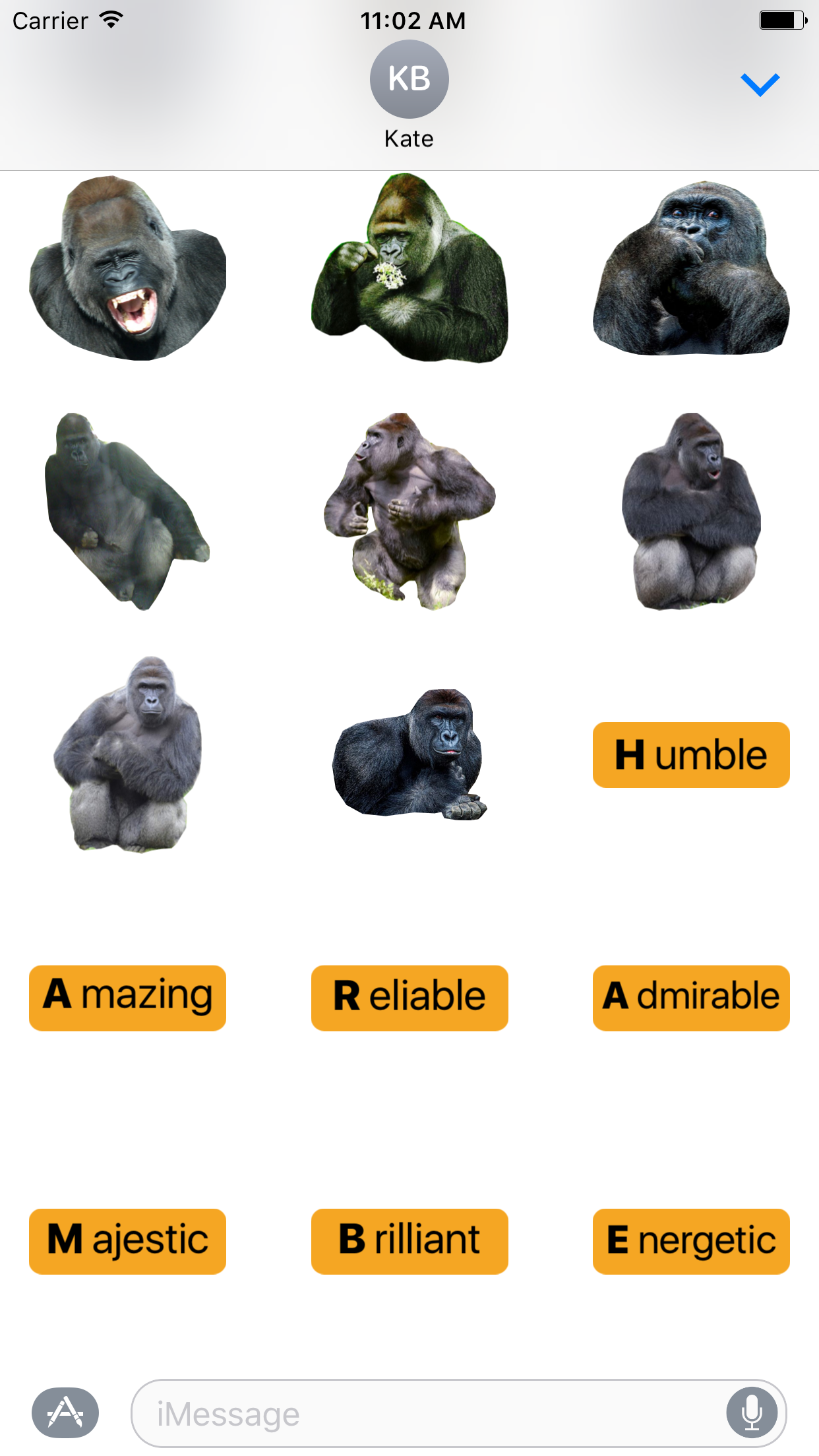 Jarambe - Gorilla Sticker Pack gallery image