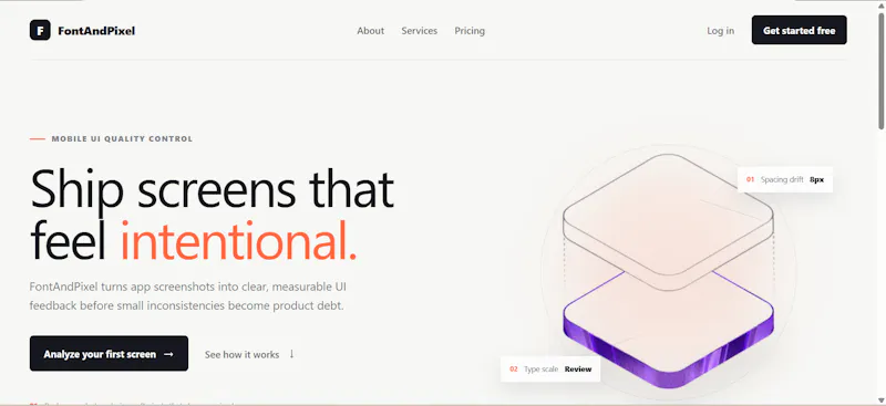 FontAndPixel — Precision UI review screenshot 1