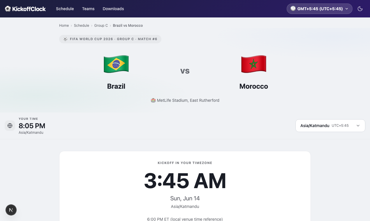 KickoffClock gallery image