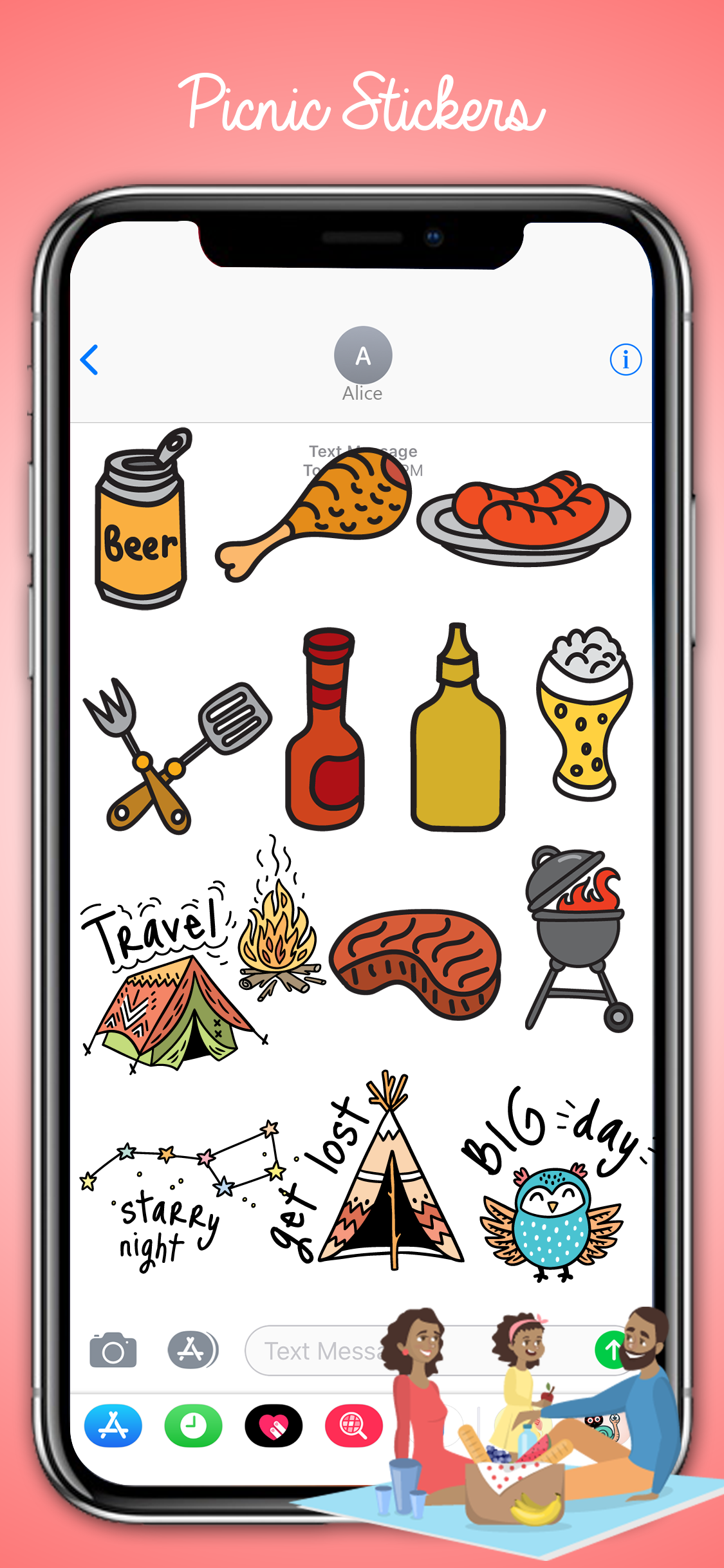 Picnic & Fun Loving Stickers for iMessage gallery image
