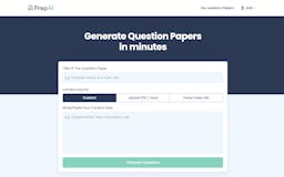 PrepAI - AI Powered Question Generator media 3