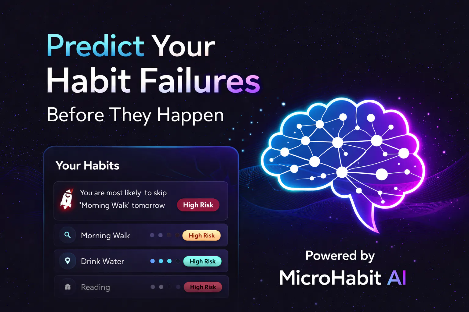 MicroHabit AI のプロダクトバナー