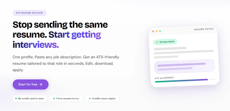 manyresumes screenshot 1