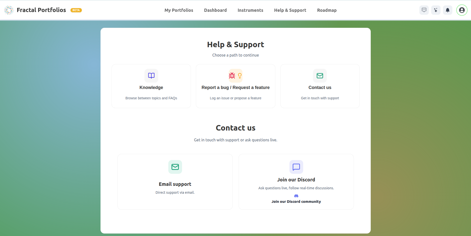 Fractal Portfolios gallery image