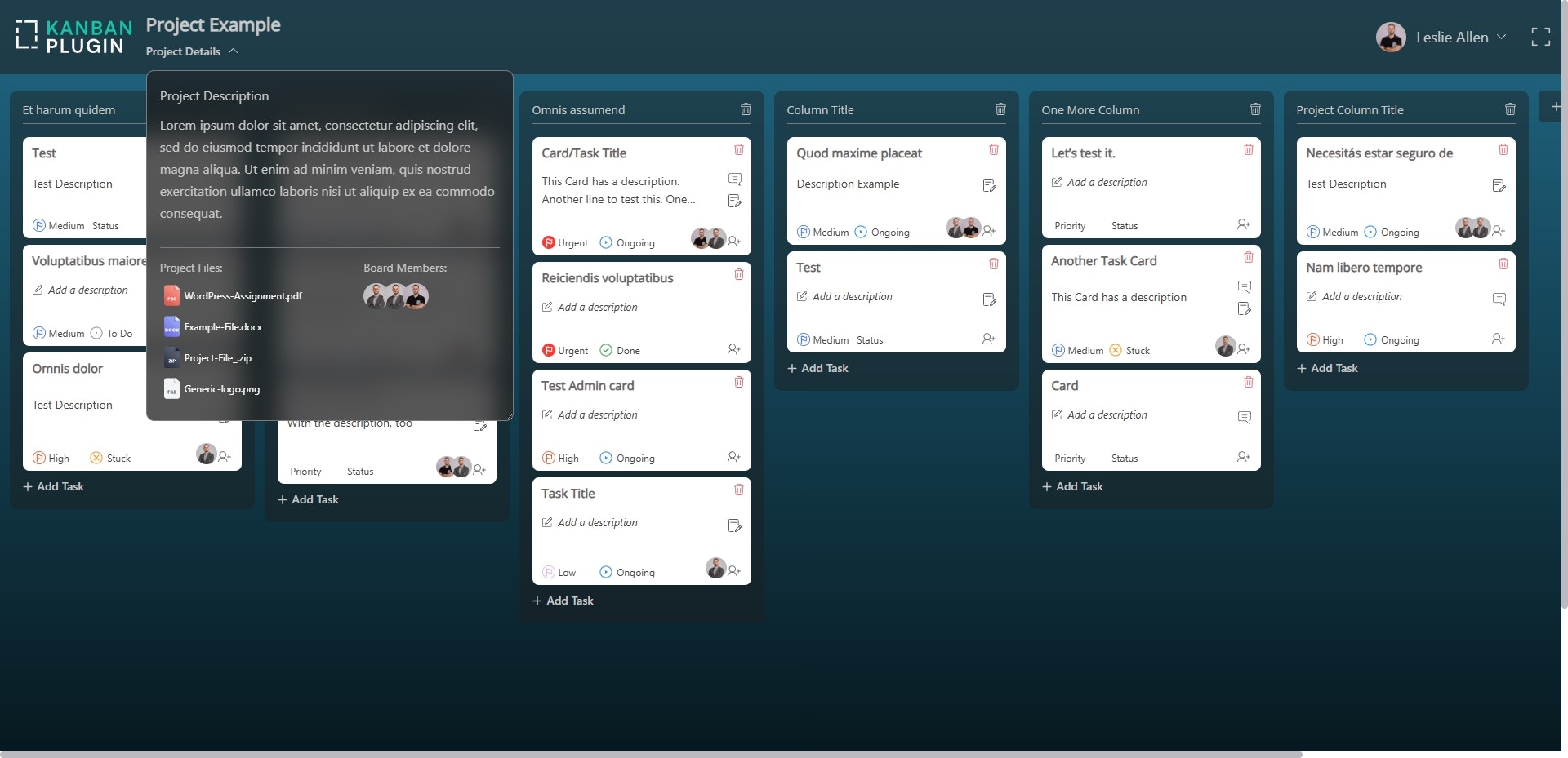 Kanban Plugin - Screenshot 2 showing product features and functionality