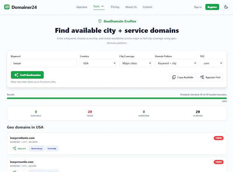 Domainer24 screenshot 4