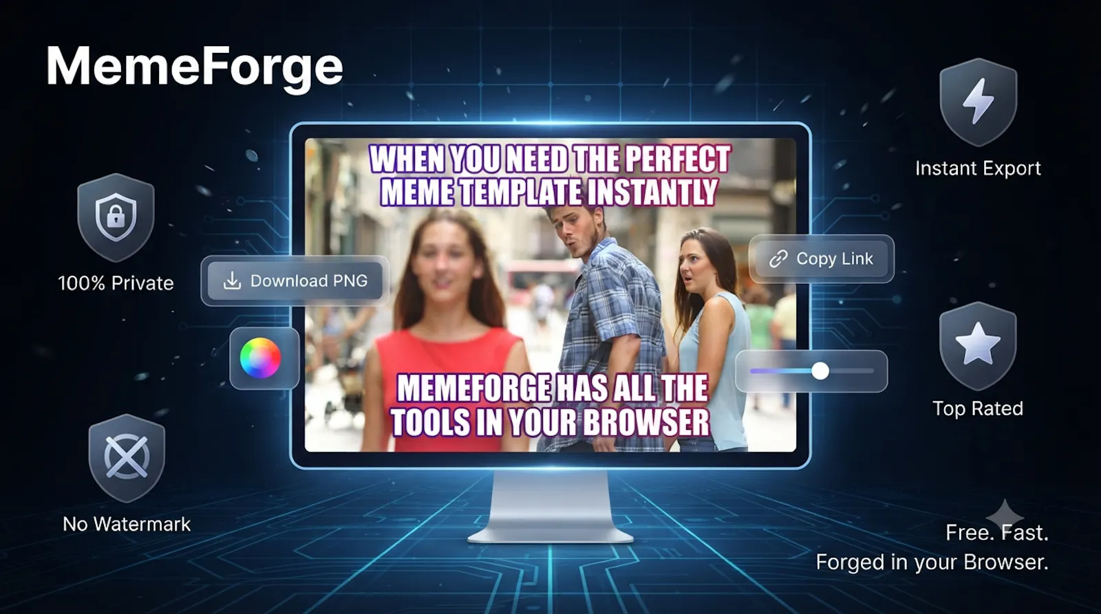 MemeForge - Free Meme Generator screenshot 1