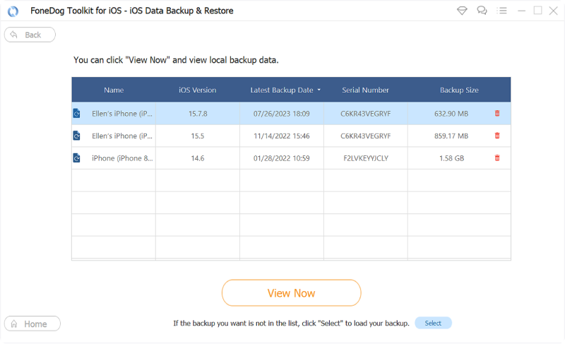 Fonedog iOS Data Copia de copia de seguridad y restauración media 6