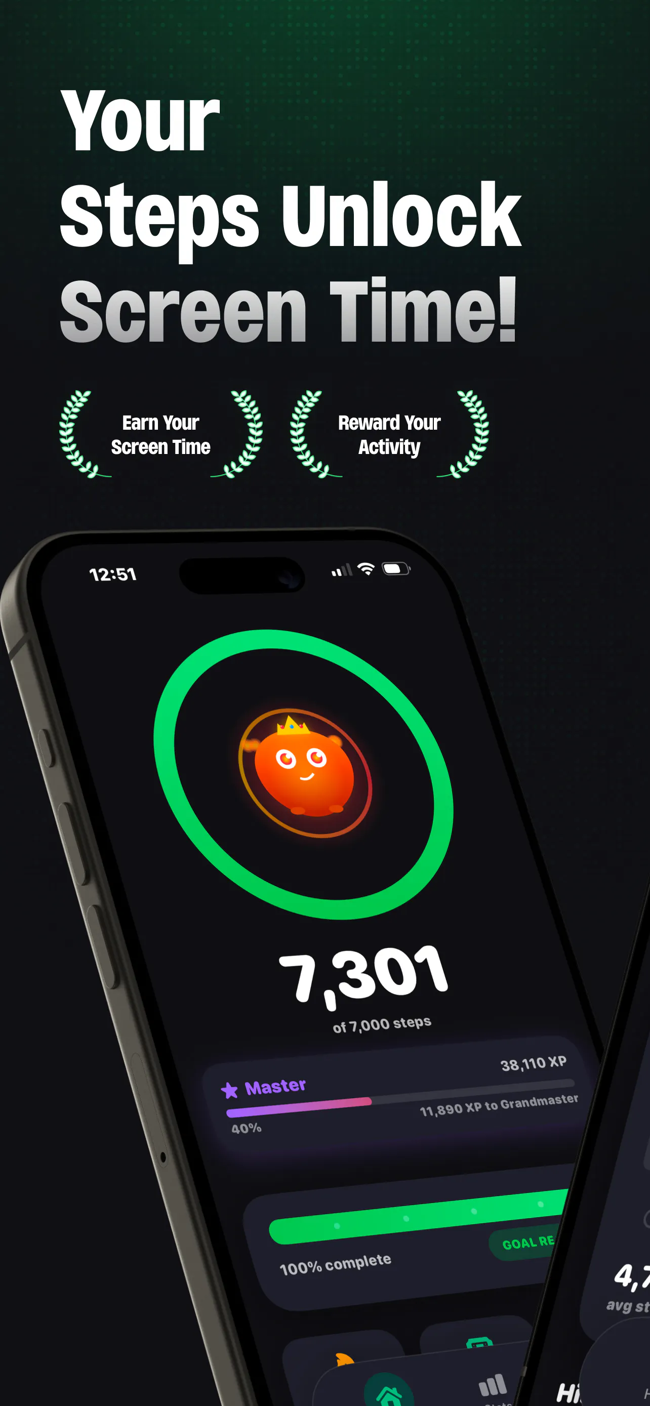 StepTok - #1 Screentime App 專案橫幅