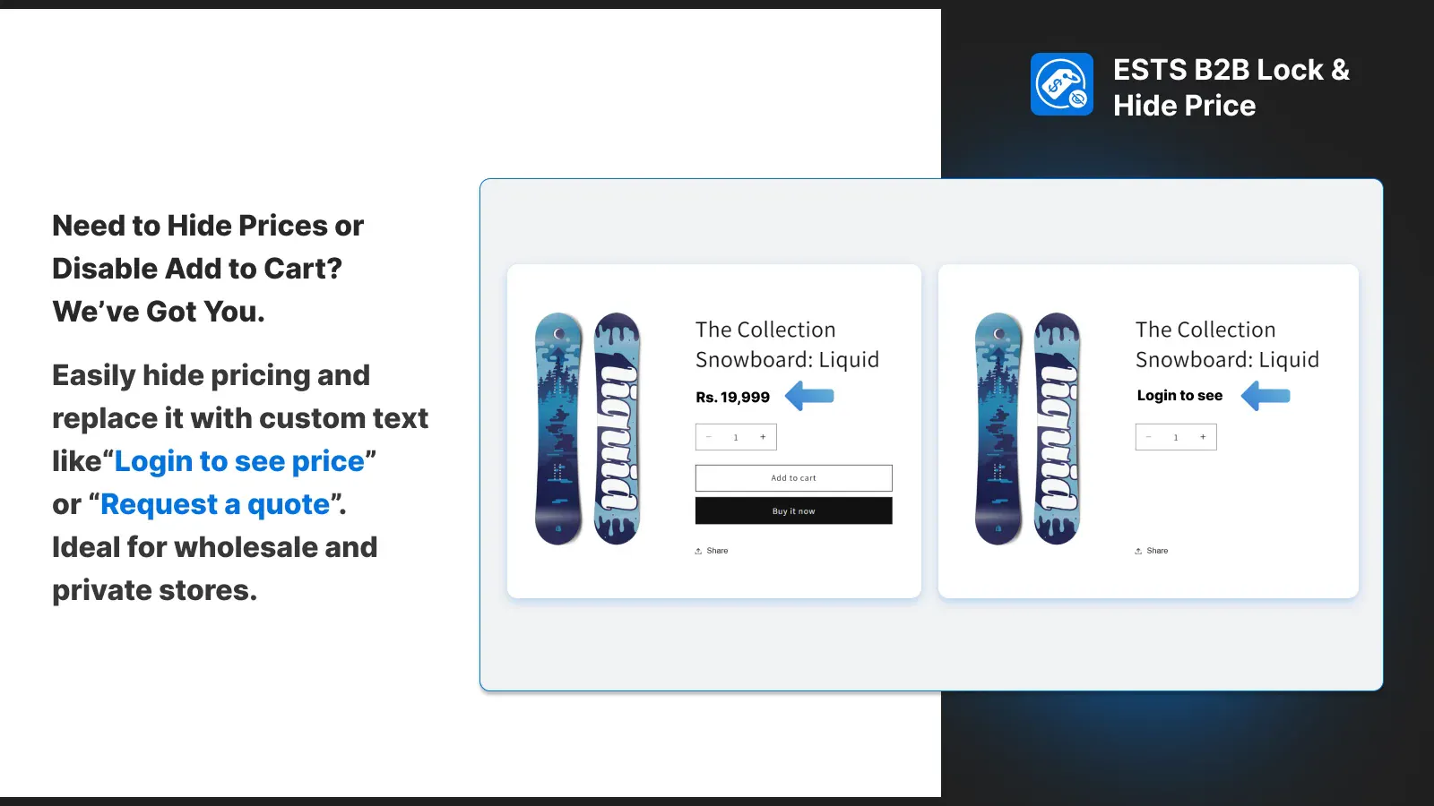 B2B Lock & Hide Price for Shopify screenshot 5