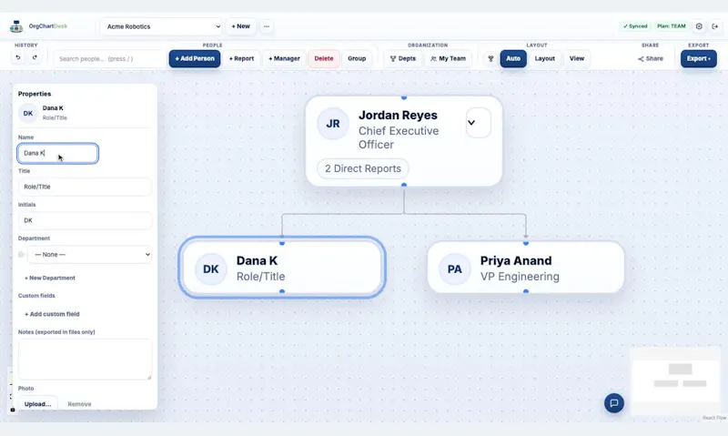 OrgChartDesk screenshot 6
