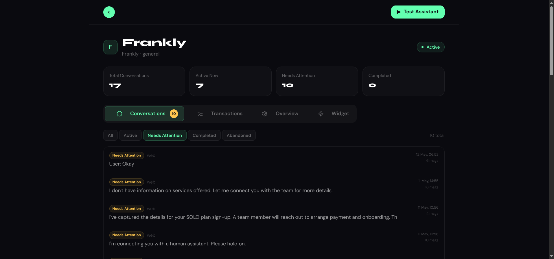 Frankly — Digital business assistants gallery image