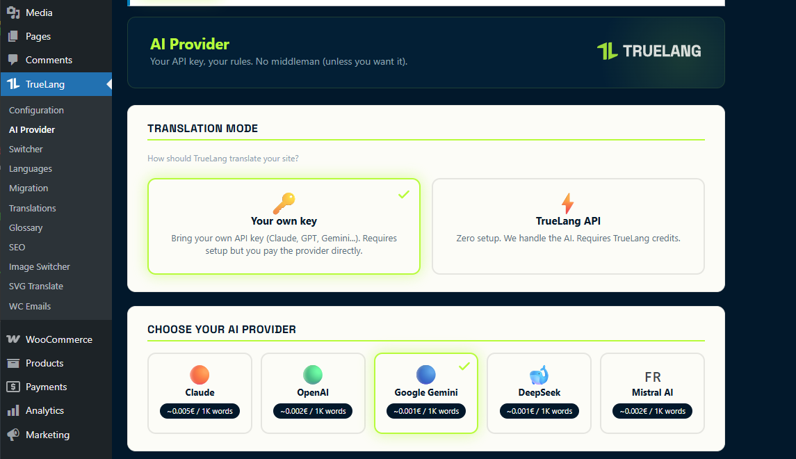 TrueLang gallery image