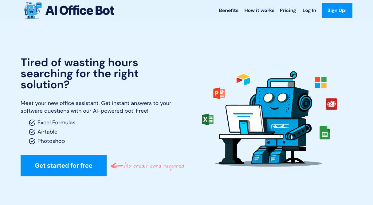 AI Office Bot - Risposte alle tue noiose domande software, include formule media 1