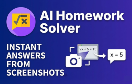 AI Homework Solver - Main product screenshot demonstrating key features and user interface