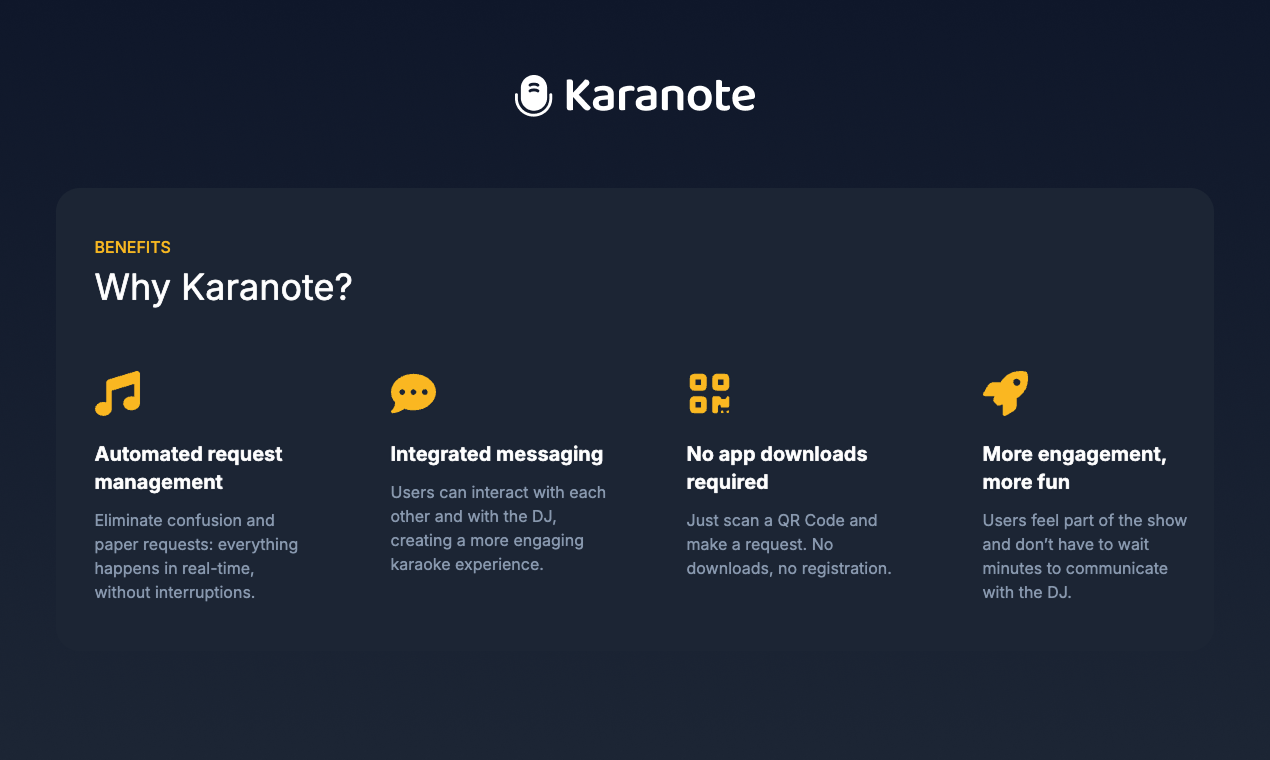 Karnote - Il futuro del karaoke: richieste intelligenti, zero aspetti media 2