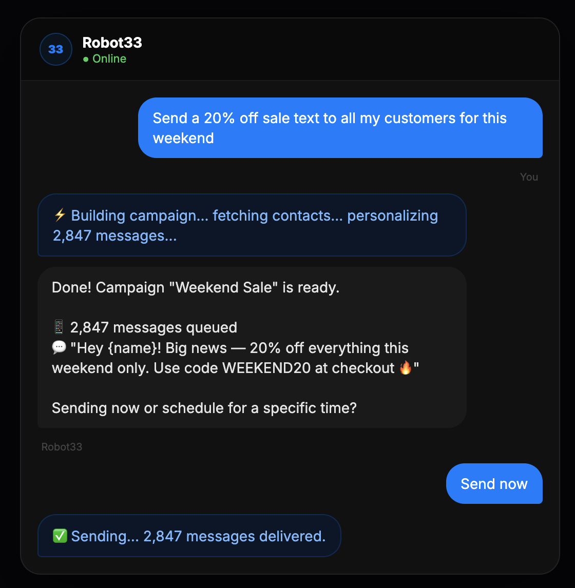 Robot33 — Your Business From Your iPhone gallery image