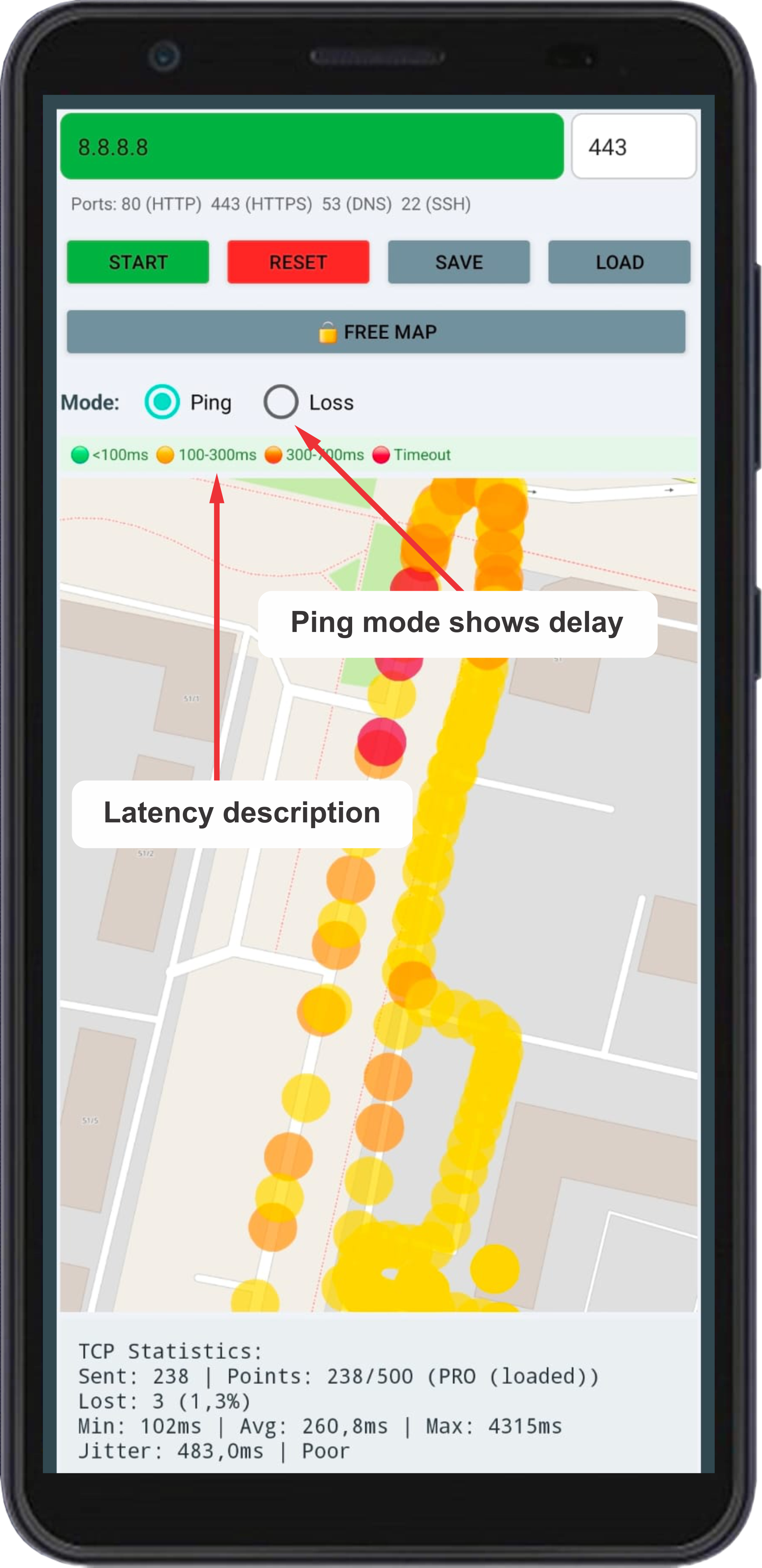 PingLossMap gallery image