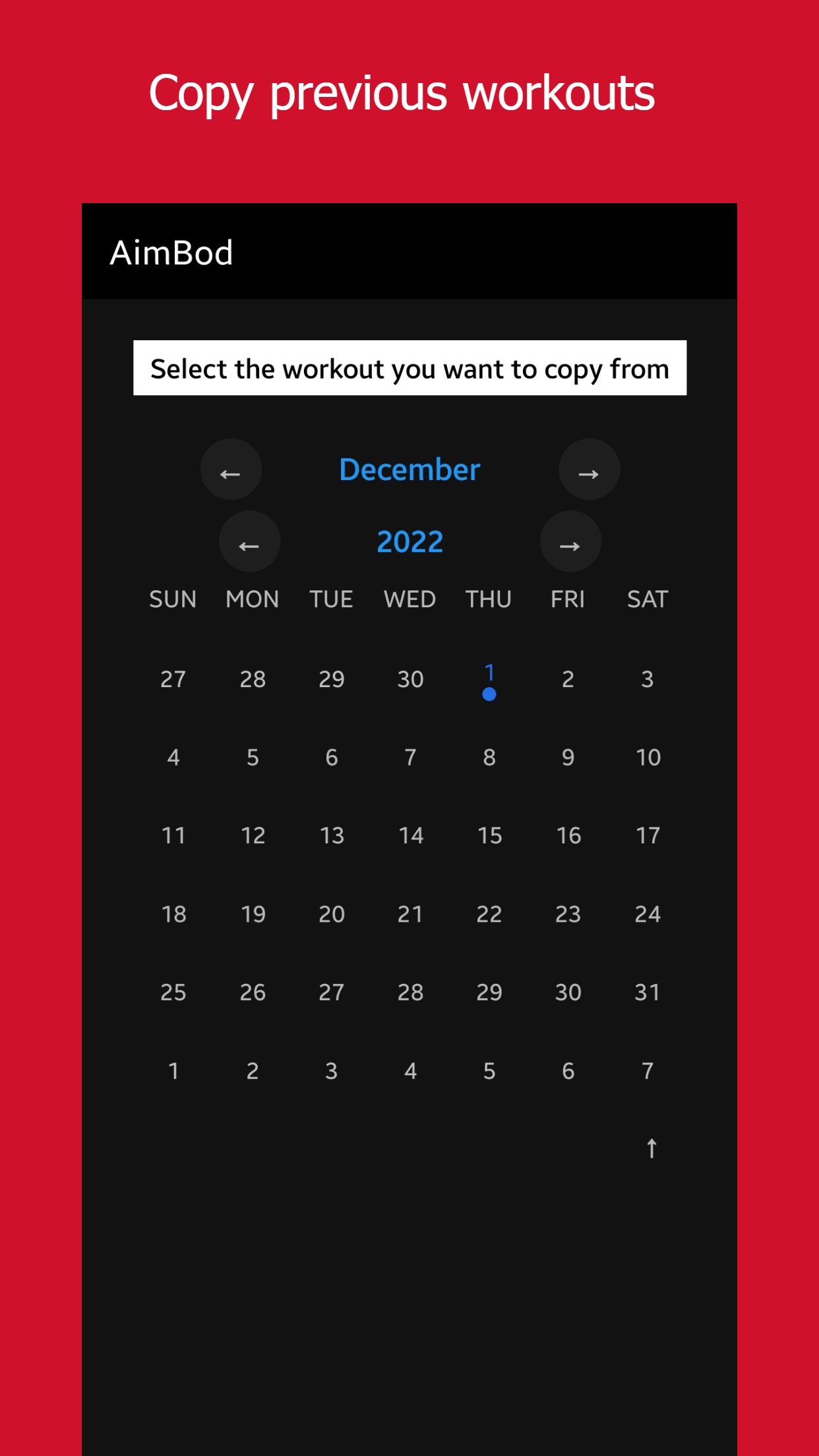 Mídia 5 de Aimbod: Tracker de exercícios