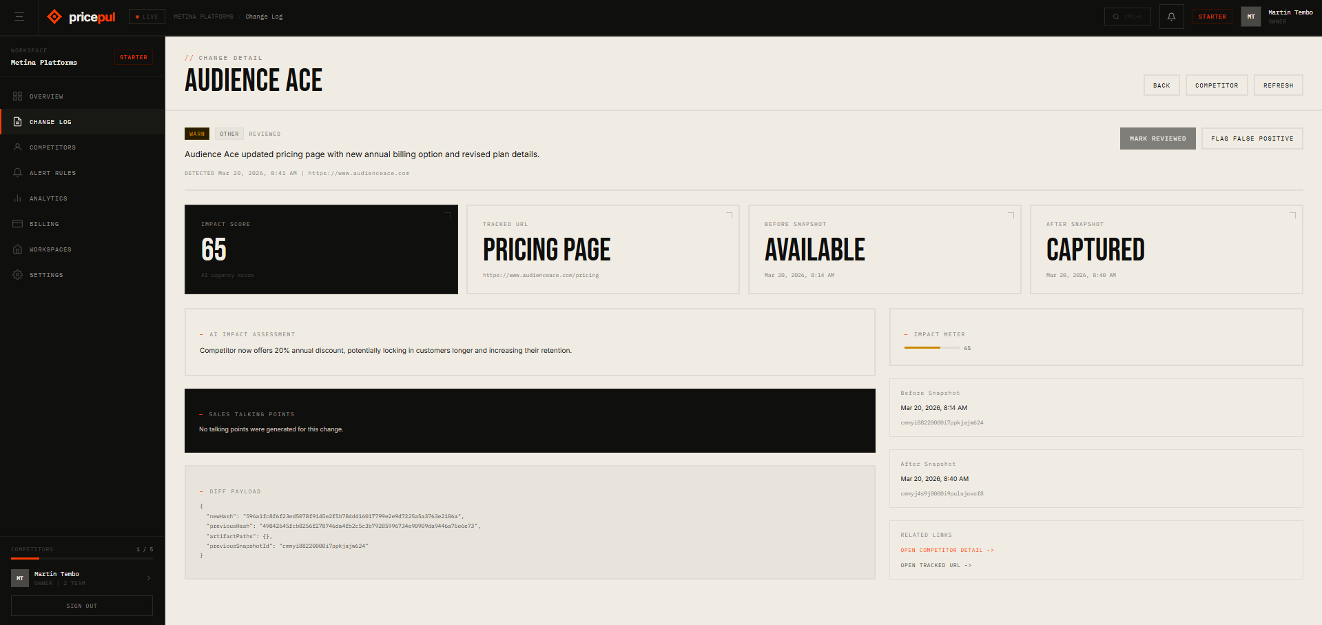 PricePul - Pricing Intelligence Tool gallery image