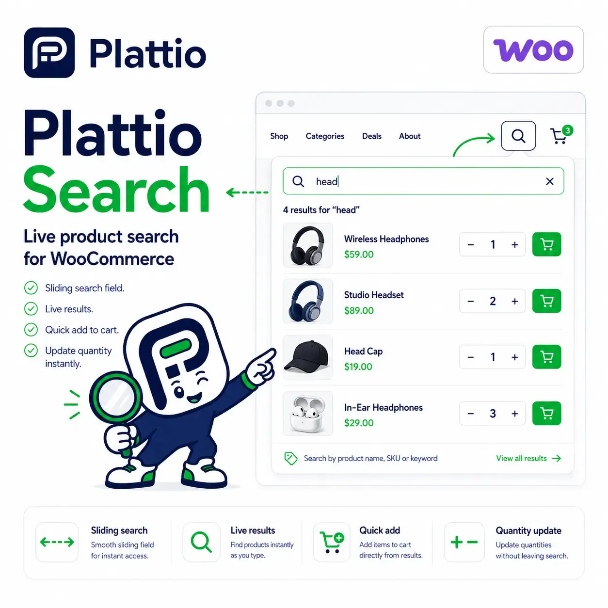 Plattio Search
