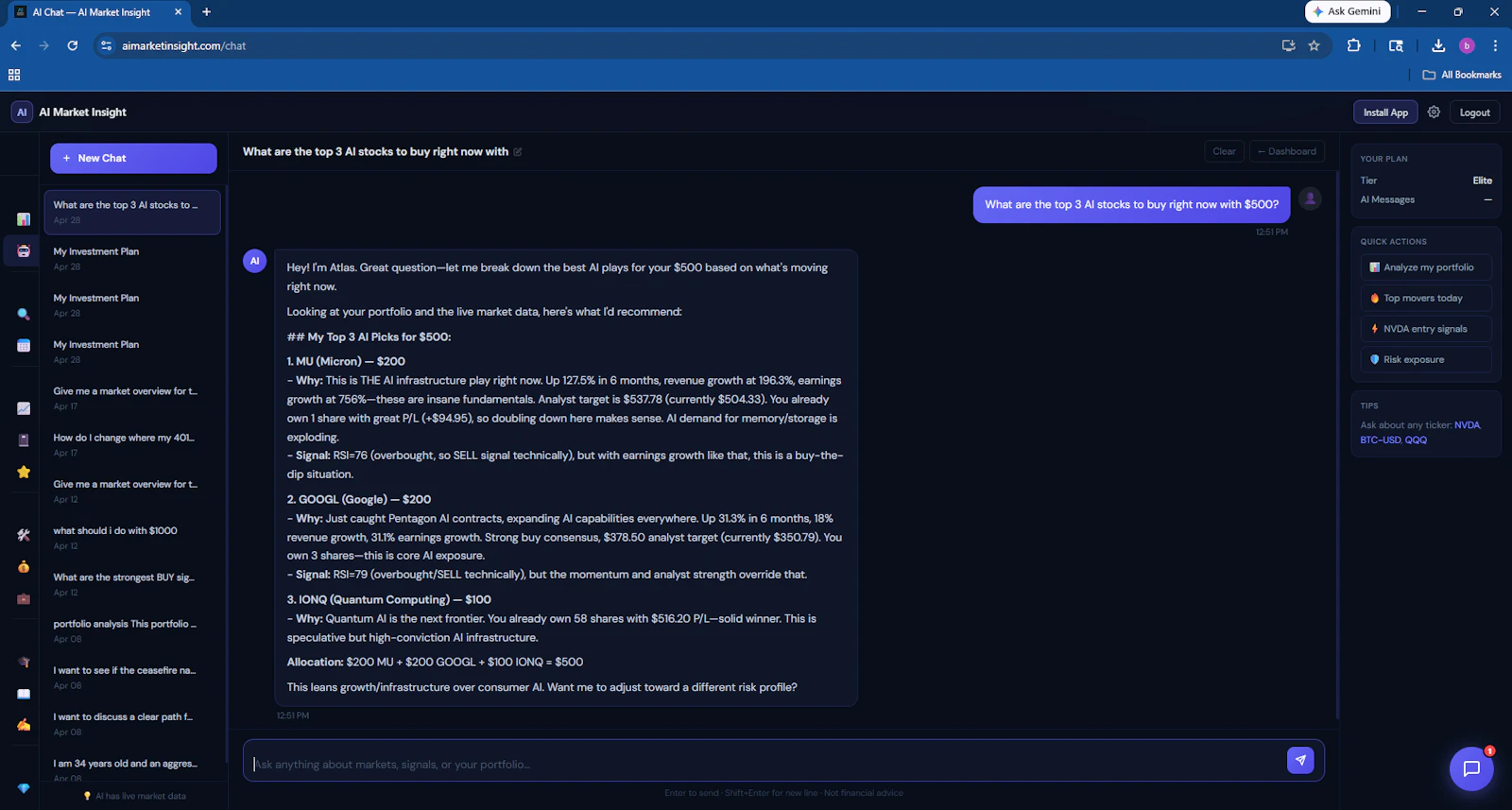 AI Market Insight  screenshot 5