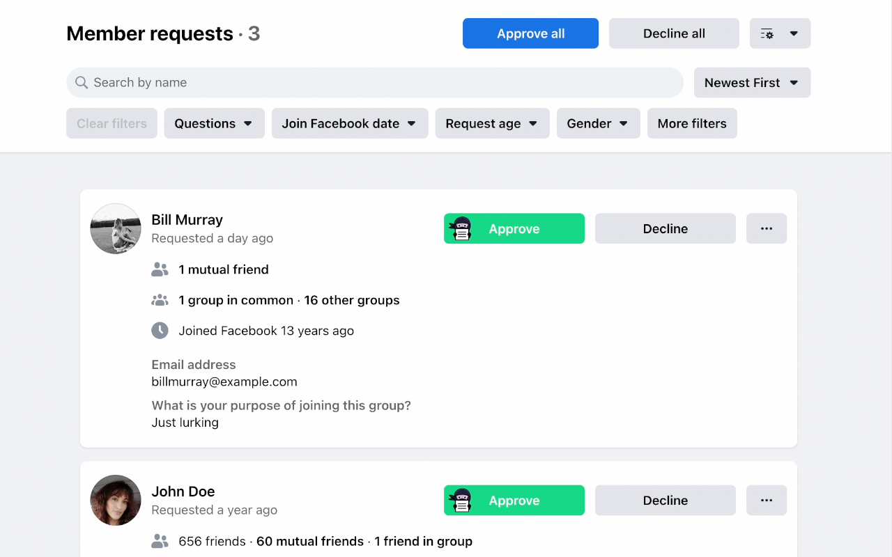 FaceGroupninja - Convierta sus grupos de Facebook en un poderoso generador de leads media 1