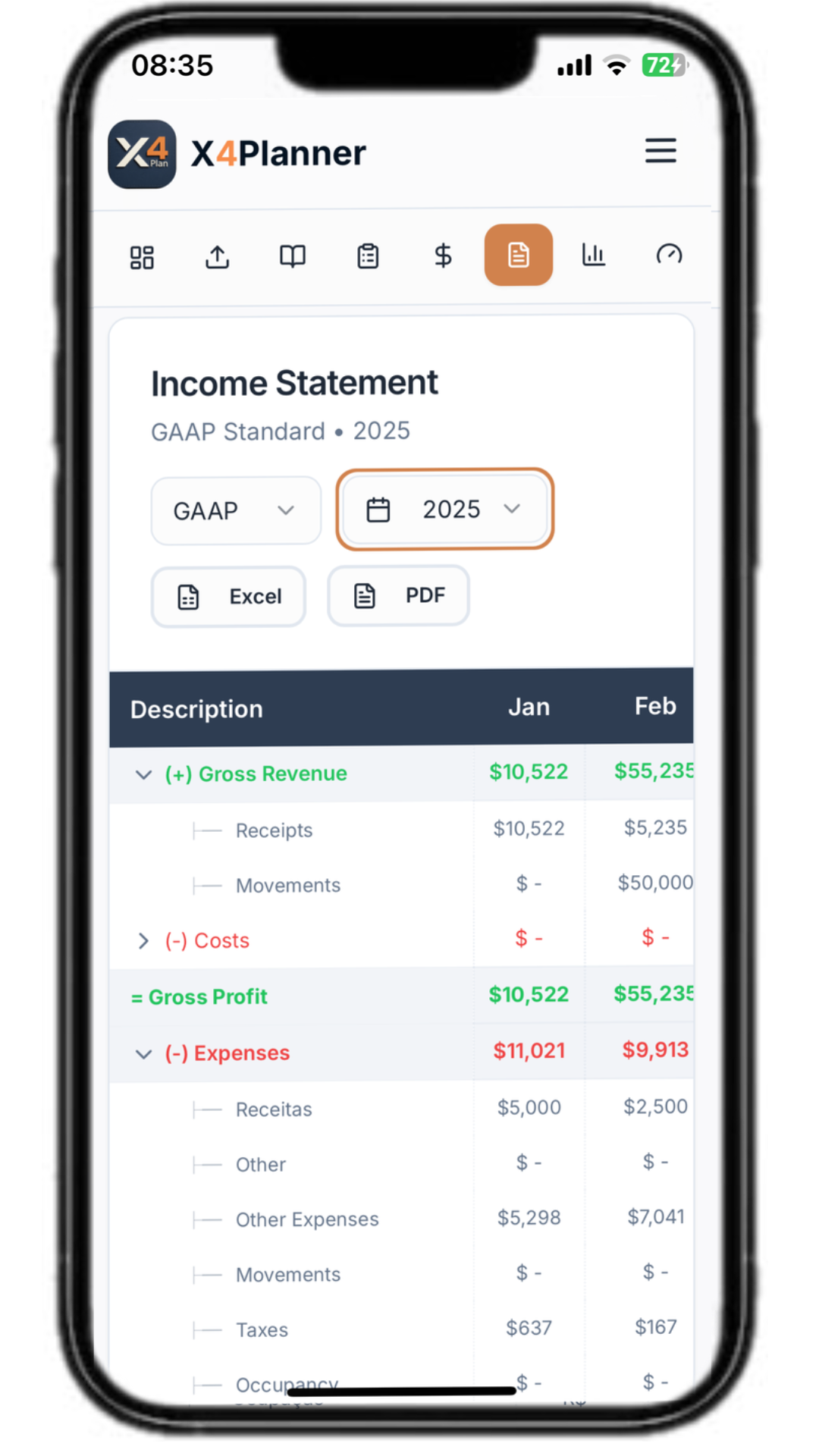 X4Planner - Screenshot 3 showing product features and functionality