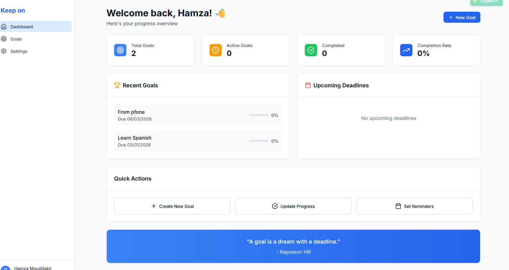 Keep on - Screenshot 2 showing product features and functionality