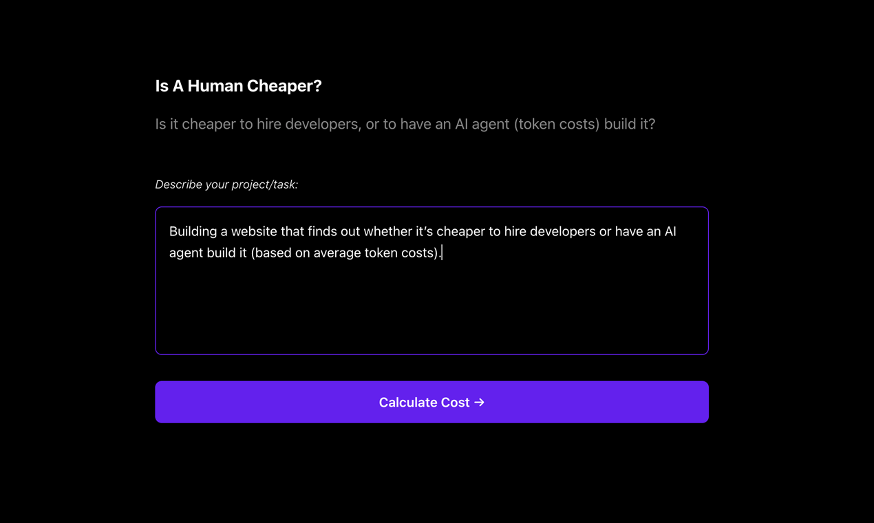 Is A Human Cheaper? gallery image