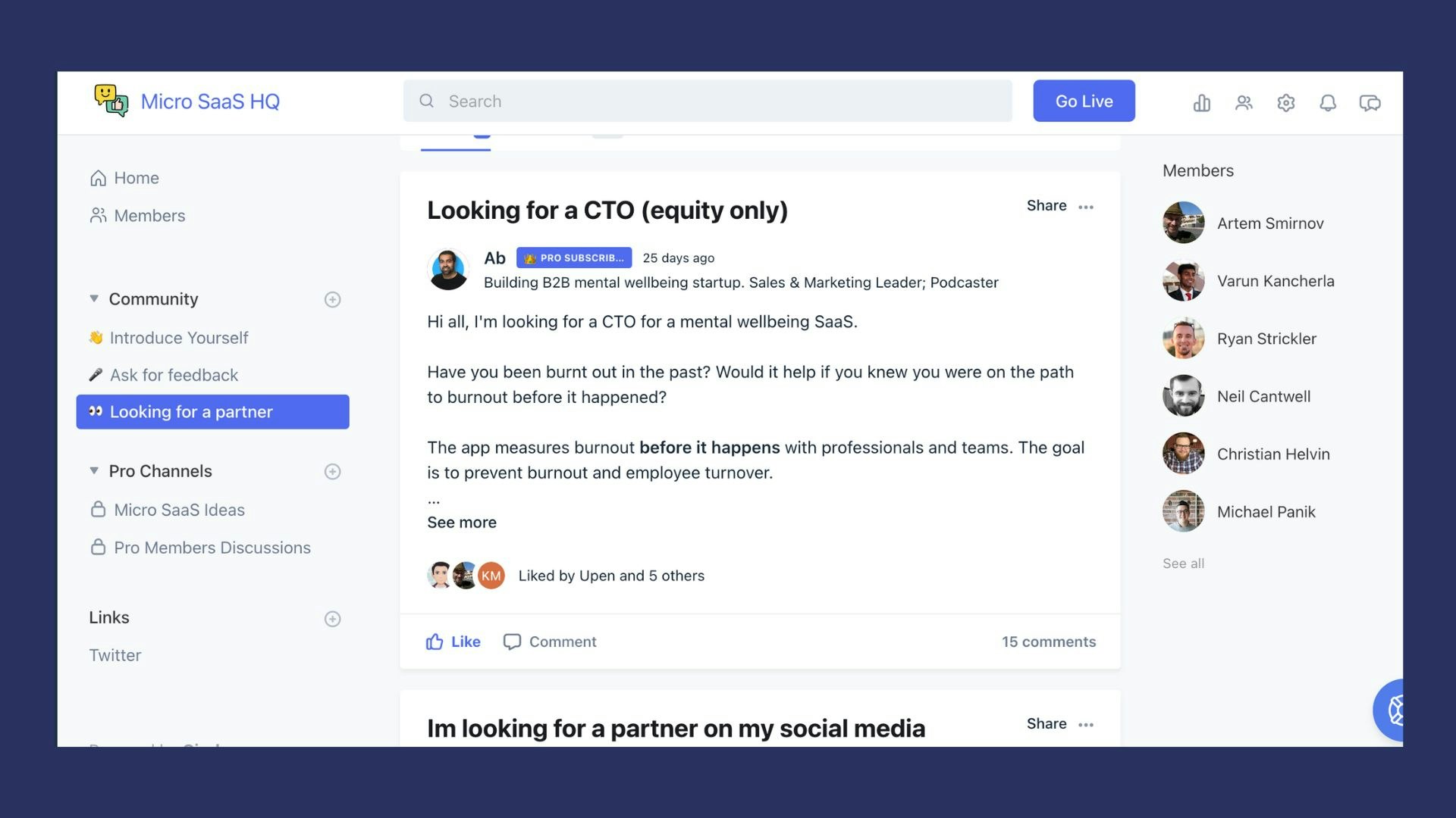 Micro SaaS HQ - Прибыльные идеи Micro SaaS, поддерживающее сообщество медиа 6