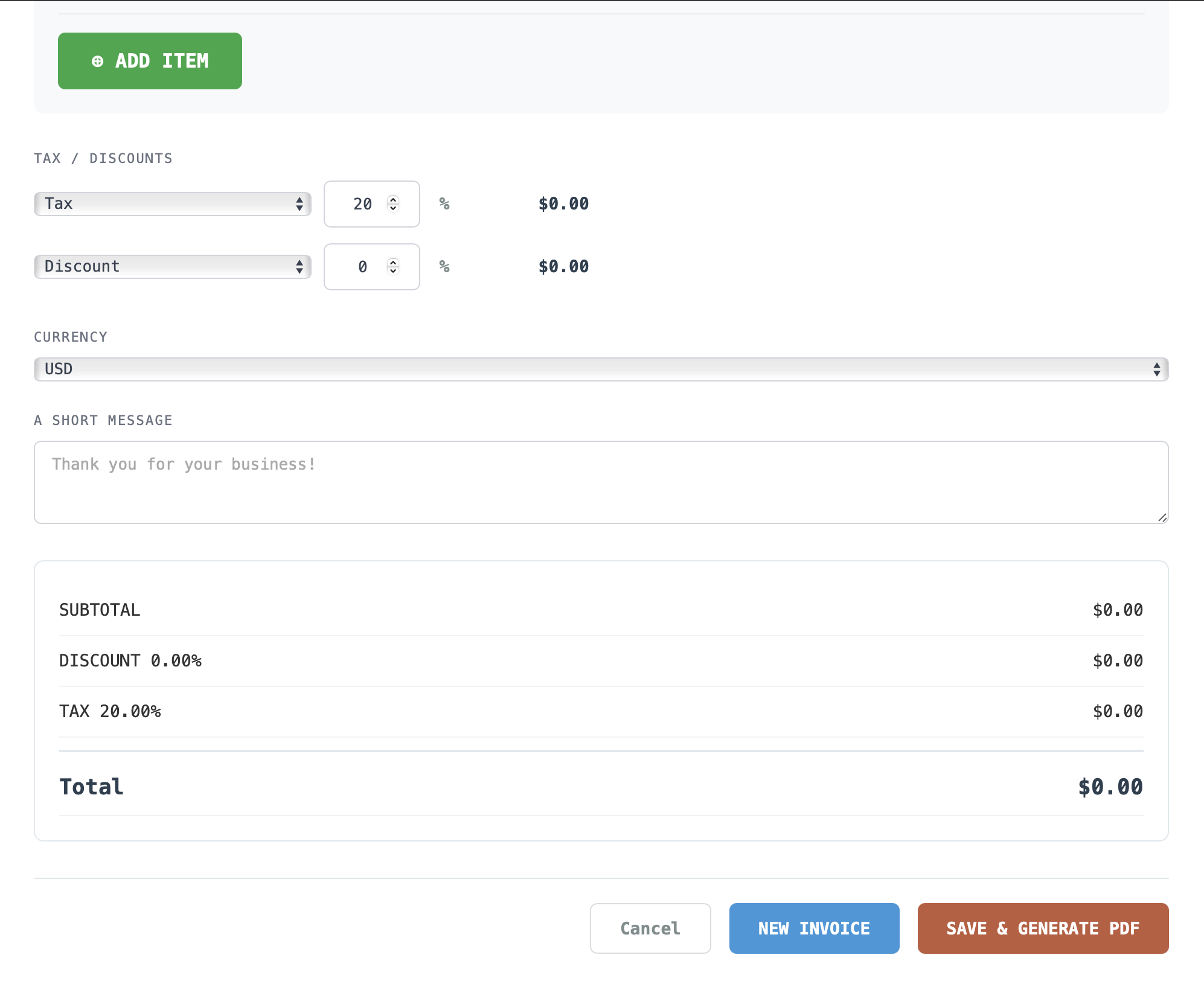 Free Invoice Generator gallery image