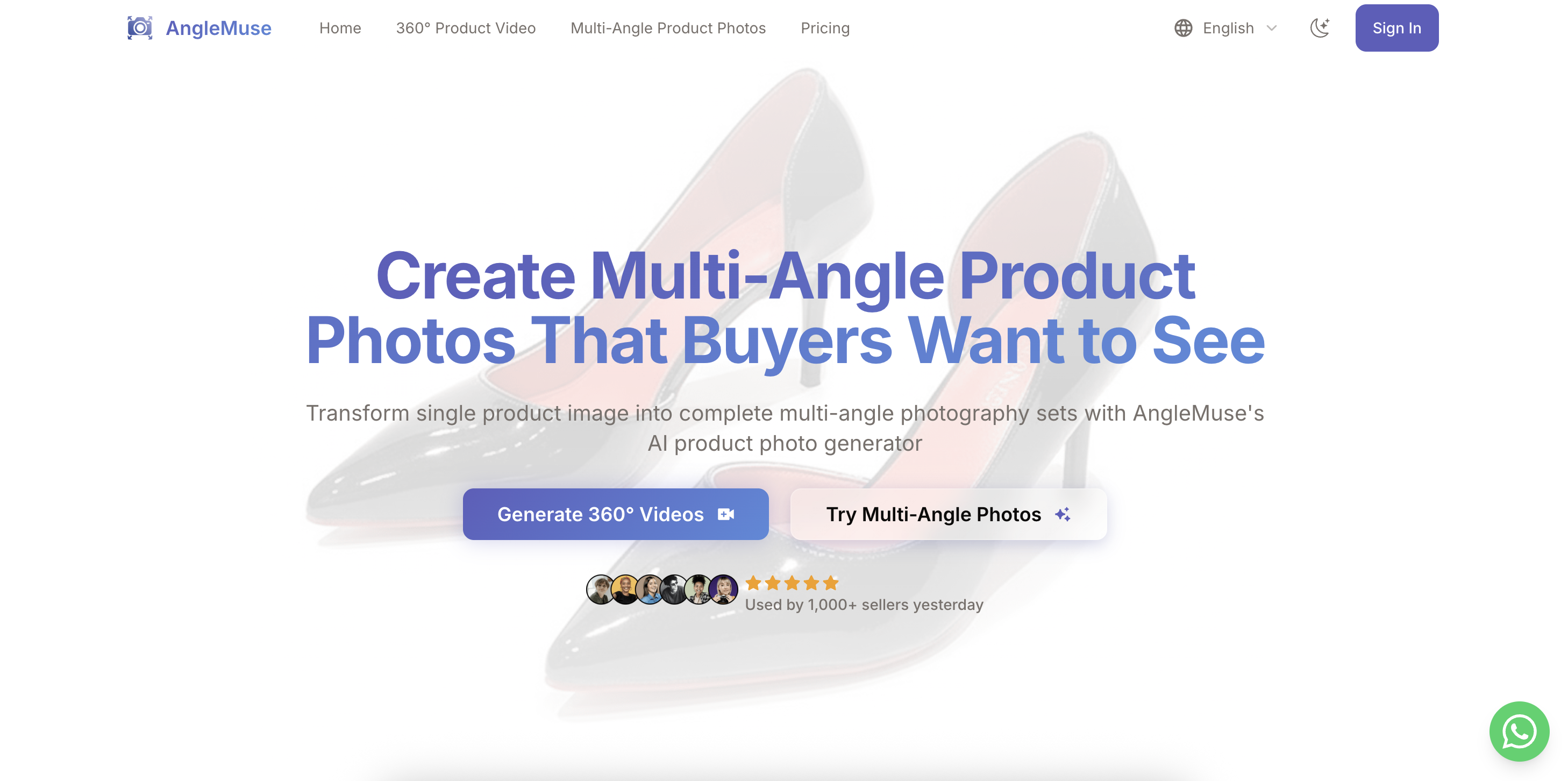 AngleMuse - Main product screenshot demonstrating key features and user interface