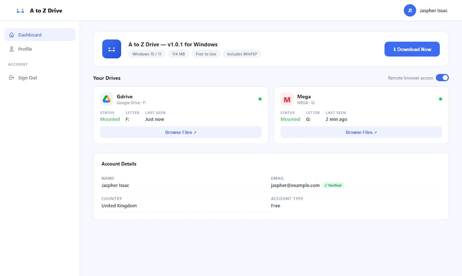 A to Z Drive screenshot 4