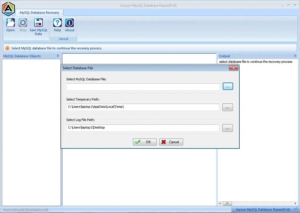 Aryson MySQL Veritabanı Onarımı media 3