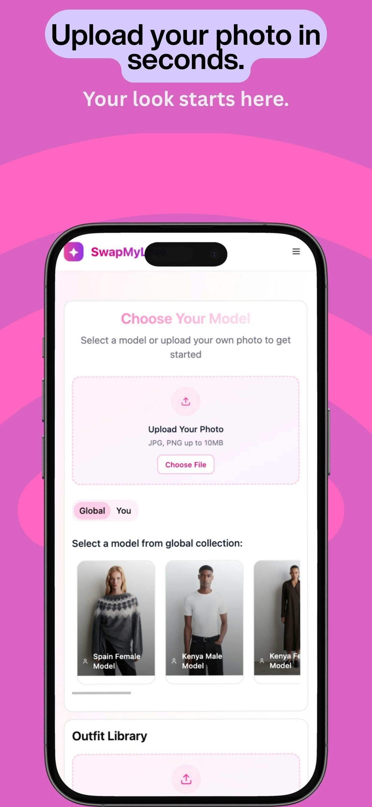 SwapMyLook - Screenshot 2 showing product features and functionality