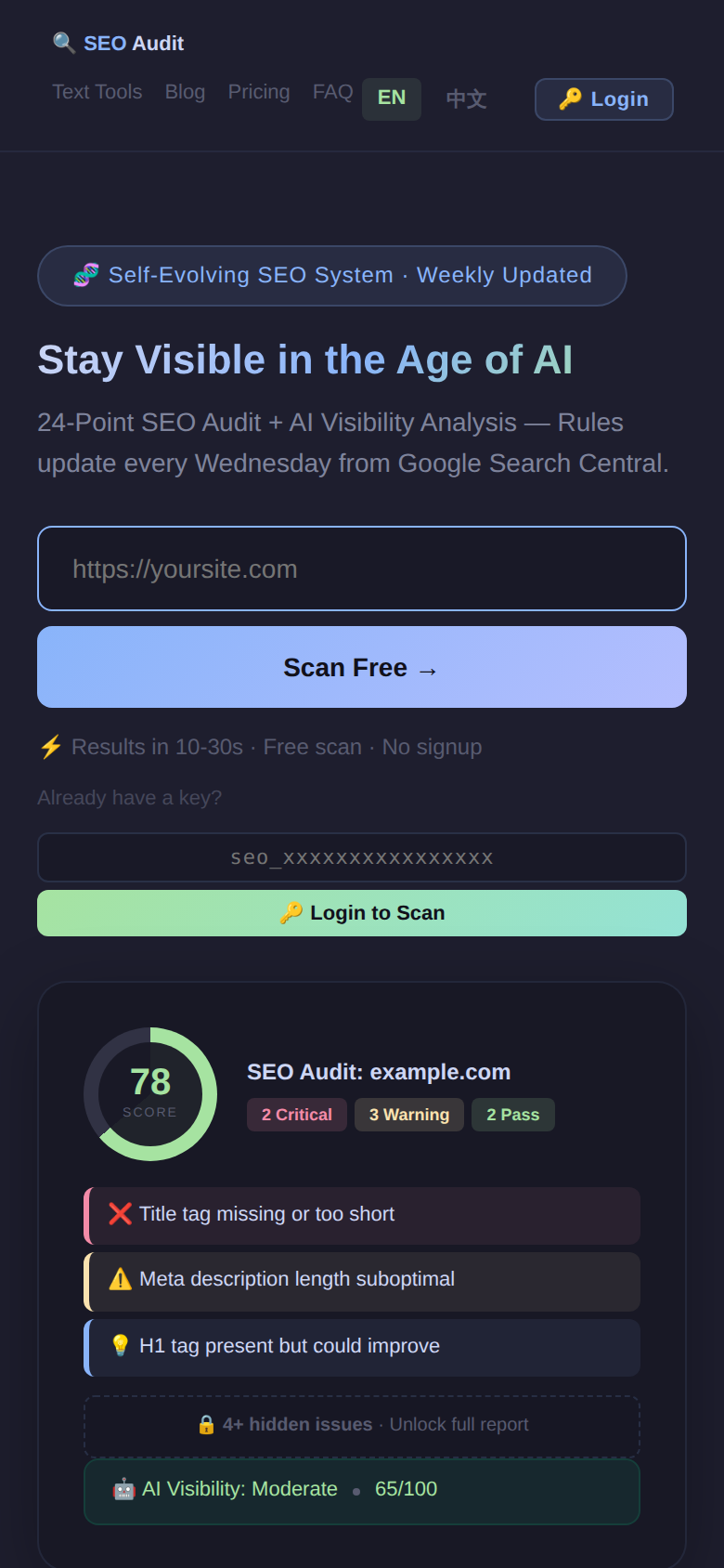  textools SEO Audit gallery image