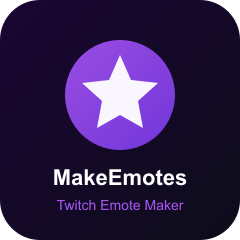MakeEmotes — Twitch Emote Maker - Product Hunt launch logo and brand identity