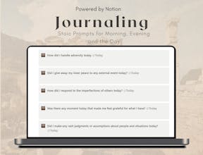 Premium Stoic Journaling Template gallery image