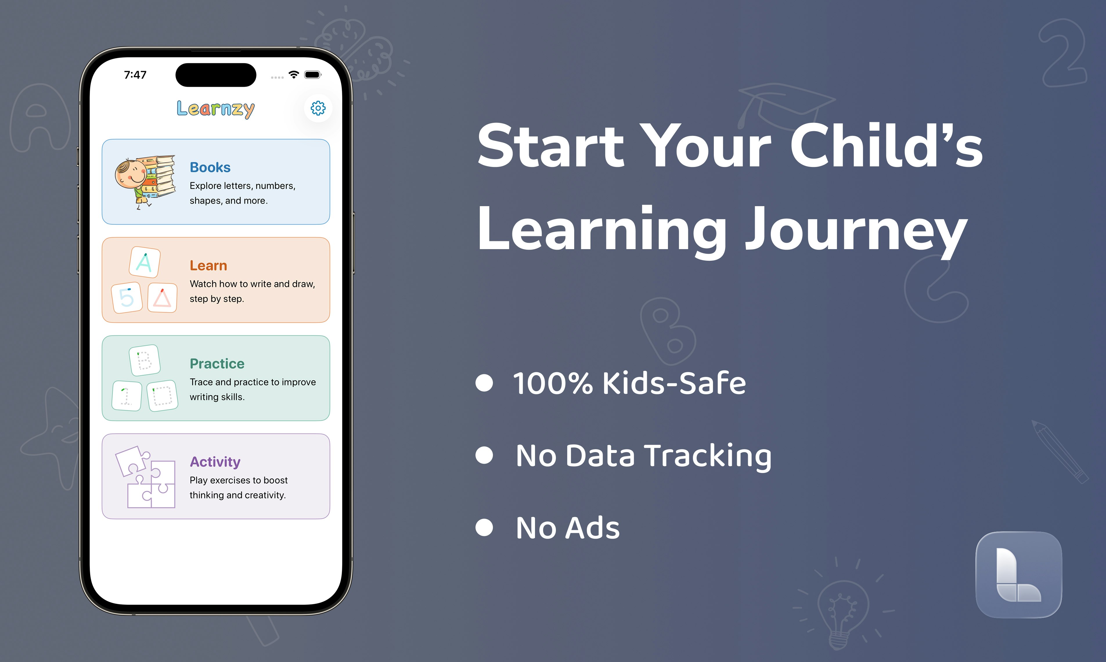 Learnzy – Kids Learning App