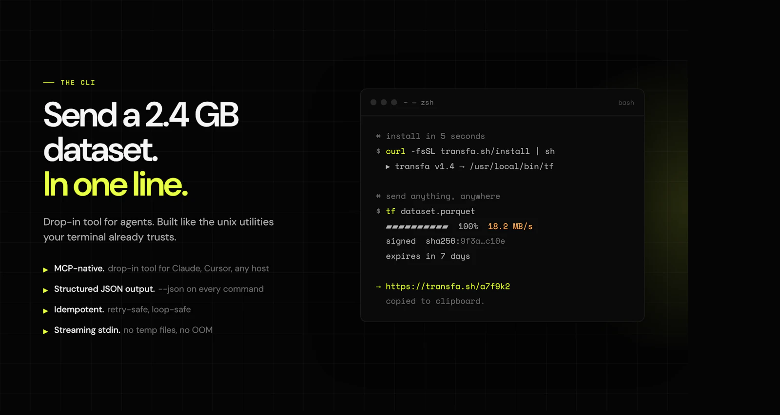 transfa.sh screenshot 2