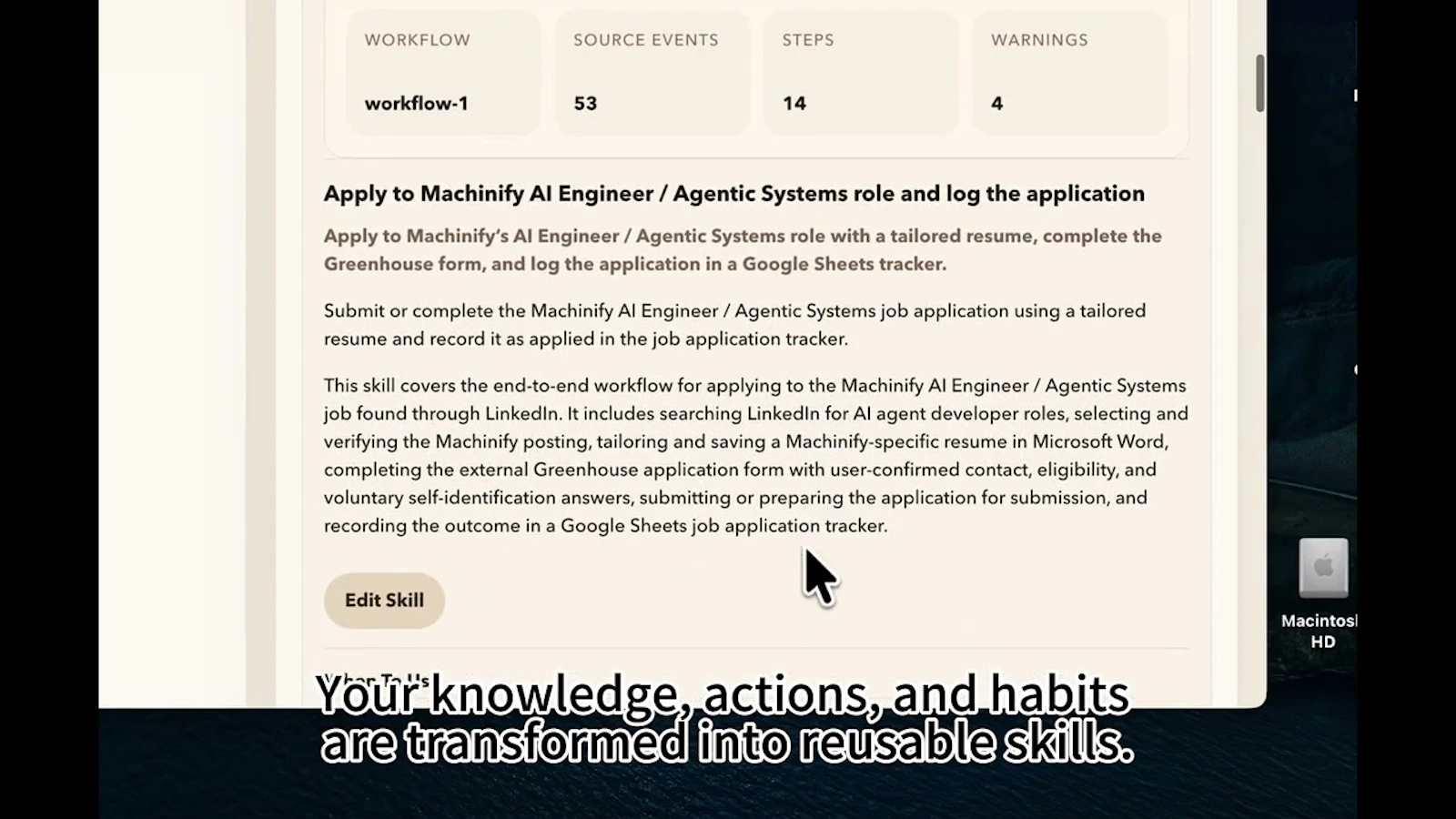 OysterWorkflow screenshot 1 (video preview)